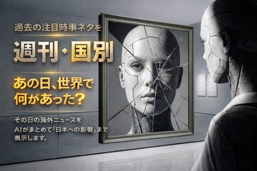 週刊注目ニュースアーカイブ：過去の重要トピックと日本への影響を整理