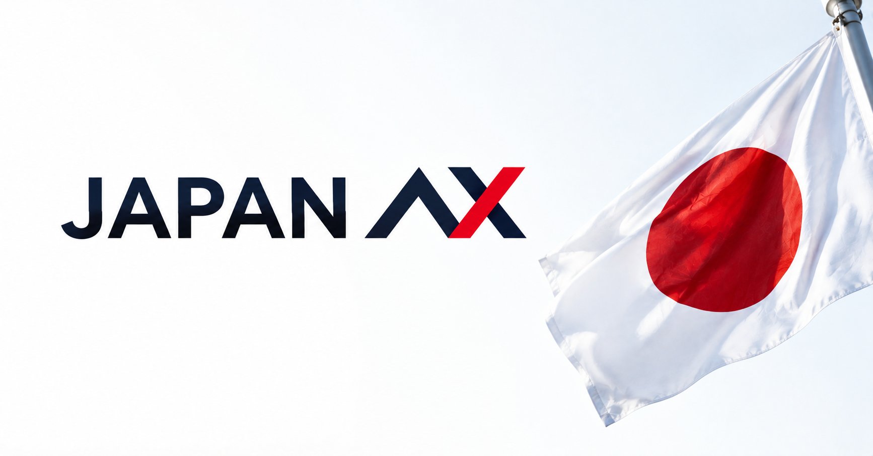 JAPAN AXのロゴと日章旗を組み合わせたイメージ画像