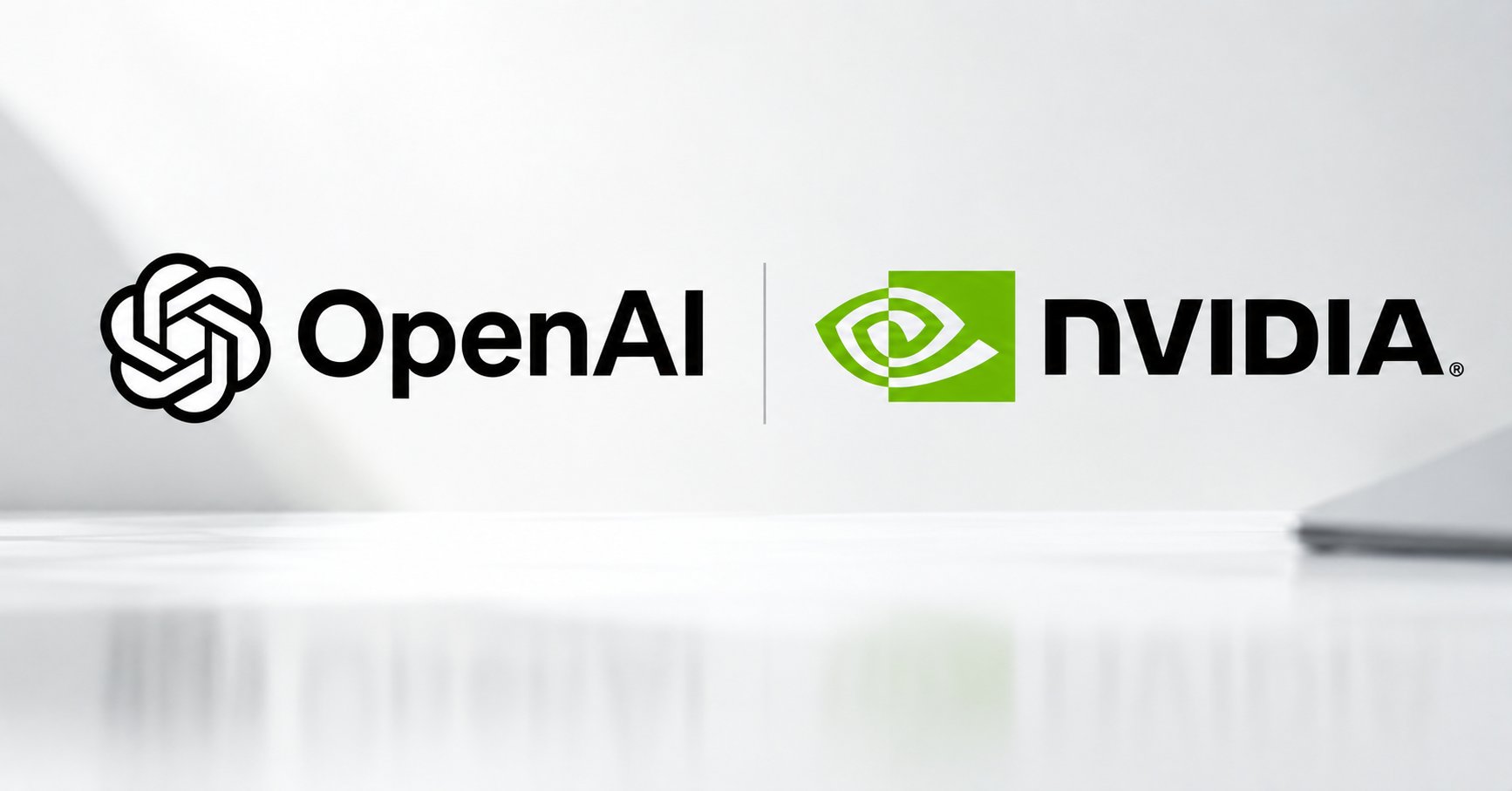 OpenAIとNVIDIAのロゴを並べた、安全基盤への不参加をテーマにしたイメージ画像